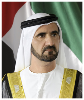 Dubajský šejk a premiér UAE - Mohammed Rashid Al Maktoum .